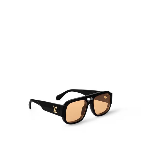 Louis Vuitton Black Frame Sunglasses with Tan Lenses - Picture 1 of 1